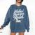 Haha Made You Read Books Bookworm Teacher Librarian Comfort Colors Sweatshirt Blue Jean