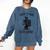 Halloween Skeleton Pun Book Lover Library Joke Comfort Colors Sweatshirt Blue Jean