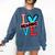 I Heart Books Love Reading Red And Stripe Animated Cat For Men Women Girls Kids Comfort Colors Sweatshirt Blue Jean