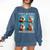 Hedgehog Love Reading And Hedgehogs Child Book Lover Comfort Colors Sweatshirt Blue Jean
