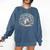 Hedgehog Reading Book Lake Scenery Reading Comfort Colors Sweatshirt Blue Jean