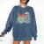Hockey And Tacos Retro Nostalgia Lovers Comfort Colors Sweatshirt Blue Jean