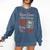 Horror Book Club Creepy Reader Gothic Fiction Thriller Fan Comfort Colors Sweatshirt Blue Jean