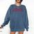 Hot Girls Read Books Book Lovers Comfort Colors Sweatshirt Blue Jean