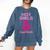 Hot Girls Read Books Cute Book Reader Women Comfort Colors Sweatshirt Blue Jean