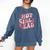 Hot Girls Read Cute Book Lover Reading Club Comfort Colors Sweatshirt Blue Jean