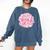 Hot Girls Read Pink Aesthetic Book Lover Reading Comfort Colors Sweatshirt Blue Jean