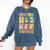 HUGvyn Happy 100 Days Of School Teacher Goose Preppy Books Comfort Colors Sweatshirt Blue Jean HUGvyn Happy 100 Days Of School Teacher Goose Preppy Books Comfort Colors Sweatshirt Blue Jean