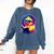 Humor Rubber Duck Reading Book Comfort Colors Sweatshirt Blue Jean