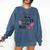 Iced Coffee & Reading Smut Books Girly Spicy Novels Comfort Colors Sweatshirt Blue Jean
