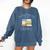 I'd Rather Be At The Library Book Lover Loves Books Comfort Colors Sweatshirt Blue Jean