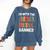 I'm With The Banned Librarian Banned Book Lover Reader Comfort Colors Sweatshirt Blue Jean