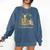 I'm Booked Tonight Floral Books Cozy Reading Graphic Comfort Colors Sweatshirt Blue Jean