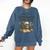 Introverted Book Club Member Anti Social Reader Comfort Colors Sweatshirt Blue Jean