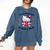 It's a Good Day To Read a Book Cute Cat Book Day Girls Boys Comfort Colors Sweatshirt Blue Jean