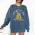 Just a Girl Who Loves Books And Capybaras Comfort Colors Sweatshirt Blue Jean