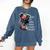Just a Girl Who Loves Books Comfort Colors Sweatshirt Blue Jean