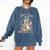 Just a Girl Who Loves Books And Dragons Book Dragon Lover Comfort Colors Sweatshirt Blue Jean