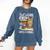 Just a Girl Who Loves Cats And Books Comfort Colors Sweatshirt Blue Jean
