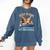 Just a Girl Who Loves Cats And Books Kitties Pet Art Lover Comfort Colors Sweatshirt Blue Jean