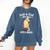 Just a Girl Who Loves Cats And Books Reading Cat & Bookworm Comfort Colors Sweatshirt Blue Jean