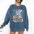 Just a Girl Who Loves Dragons & Books Reader Fantasy Fun Premium Tri-Blend Comfort Colors Sweatshirt Blue Jean