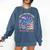 Just a Girl Who Loves Dragons And Books Dragon Reading Comfort Colors Sweatshirt Blue Jean