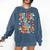 Just A Girl Who Loves Dragons And Books Reading Bookworm Comfort Colors Sweatshirt Blue Jean