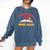 Just One More Book Club Bookish Hippie Comfort Colors Sweatshirt Blue Jean