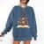 Just One More Chapter Book Lovers Floral Comfort Colors Sweatshirt Blue Jean