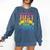 JUST ONE MORE CHAPTER Fun Reading Book Lover Comfort Colors Sweatshirt Blue Jean