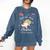 Just One More Chapter I Read Past My Bedtime Cat Book Lover Comfort Colors Sweatshirt Blue Jean