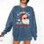 He Knows What You'Ve Been Reading Book Lover Women Santa Comfort Colors Sweatshirt Blue Jean He Knows What You'Ve Been Reading Book Lover Women Santa Comfort Colors Sweatshirt Blue Jean