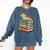 Leopard Gecko Book Lover Reading Comfort Colors Sweatshirt Blue Jean