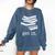 Let's Get Lit Books Comfort Colors Sweatshirt Blue Jean