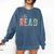 Let's Read Book Nerd Reading Book Lover Librarian Teacher Comfort Colors Sweatshirt Blue Jean Let's Read Book Nerd Reading Book Lover Librarian Teacher Comfort Colors Sweatshirt Blue Jean