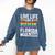 LGBTQ Quote Live Life Like A Banned Rainbow Book Comfort Colors Sweatshirt Blue Jean