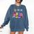 Librarian I'm Okay Book Reader Library Book Comfort Colors Sweatshirt Blue Jean