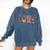Librarian Reader Books Valentine Teacher Valentines Teach Comfort Colors Sweatshirt Blue Jean