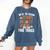 Librarian Reading Books Lover Library Comfort Colors Sweatshirt Blue Jean