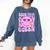 Library Book Fair Queen Vibe Groovy Tie Dye School Reading Comfort Colors Sweatshirt Blue Jean