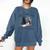 Life Better With 2 Cats Books Kitten Kitty Women Girls Kids Comfort Colors Sweatshirt Blue Jean