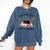 Life Is Better With Cats And Books Comfort Colors Sweatshirt Blue Jean