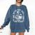 I Look Better Bent Over a Book Proud Smut Reader Skeleton Comfort Colors Sweatshirt Blue Jean