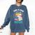 Take a Look It's In a Book Teacher Reading Apparel Comfort Colors Sweatshirt Blue Jean
