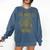 Los Angeles Hotrods Automotive Nostalgia Distressed Comfort Colors Sweatshirt Blue Jean