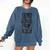 Lost In a Book Comfort Colors Sweatshirt Blue Jean