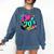 I Love The 70s Retro Cassette Roller Vinyl Disco Nostalgia Premium Tri-Blend Comfort Colors Sweatshirt Blue Jean