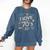 I Love The 70's Retro Nostalgia Comfort Colors Sweatshirt Blue Jean