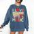 I Love 90's Music Retro Style Nostalgia Cassette 1990s Party Premium Tri-Blend Comfort Colors Sweatshirt Blue Jean